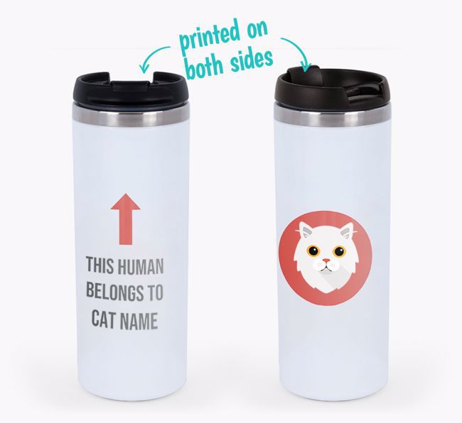 'This Human Belongs to...' - Personalised {breedCommonName} Travel Mug